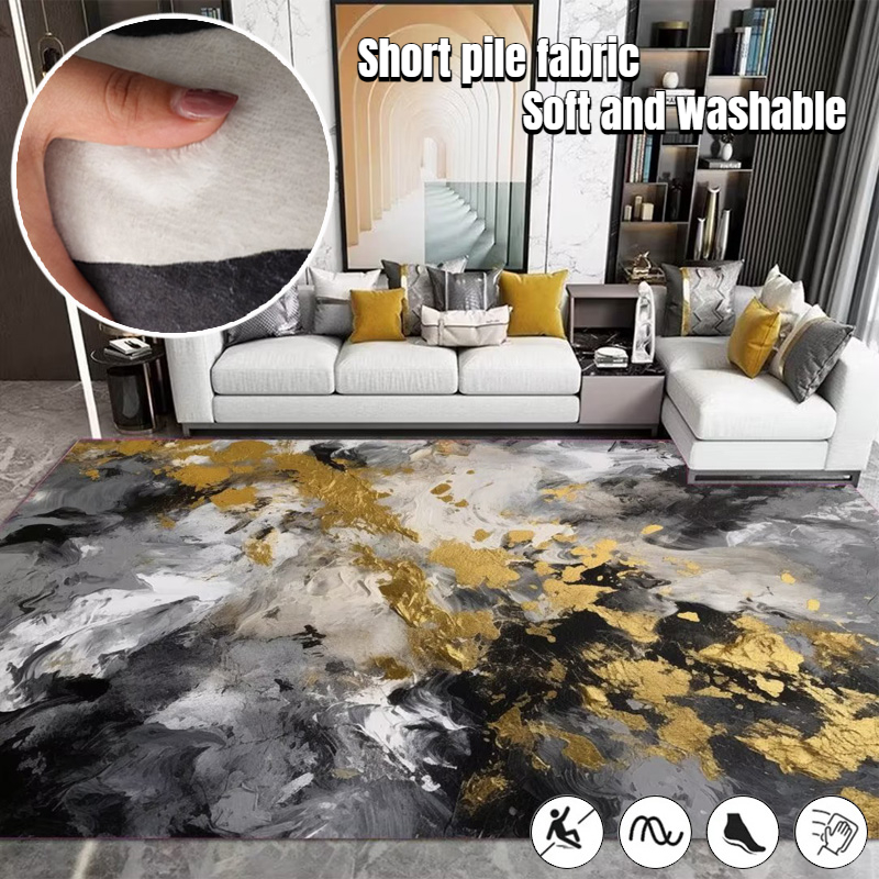 Outdoor Furniture Luxury - Nordic Black Gold Light Luxury Carpets