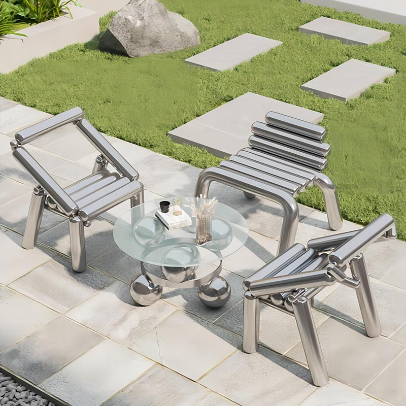 Stainless steel chair light lu - Outdoor Furniture Luxury review and price