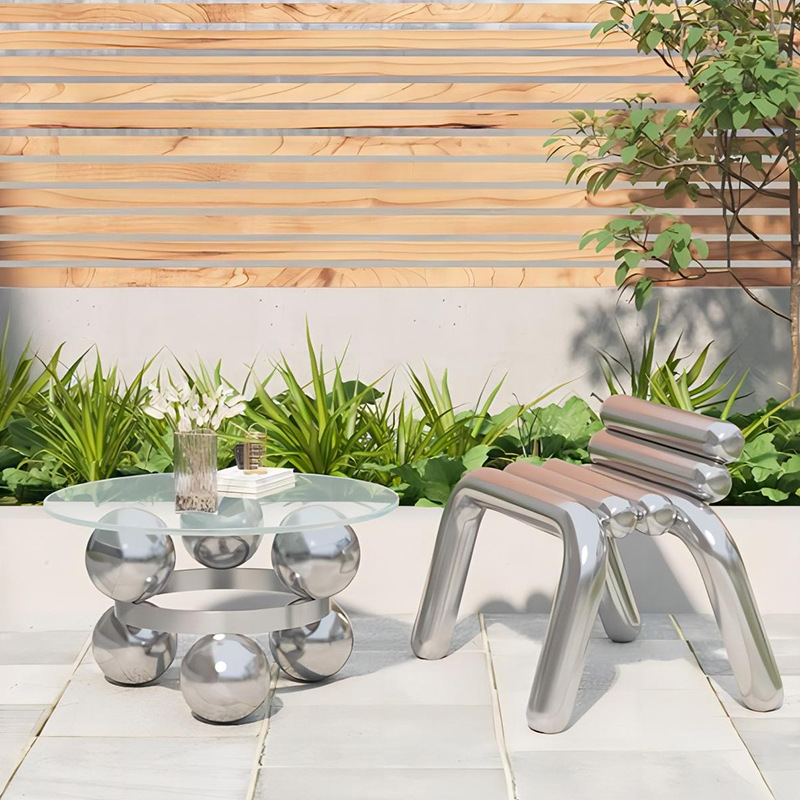 Stainless steel chair light lu - Outdoor Furniture Luxury review and price