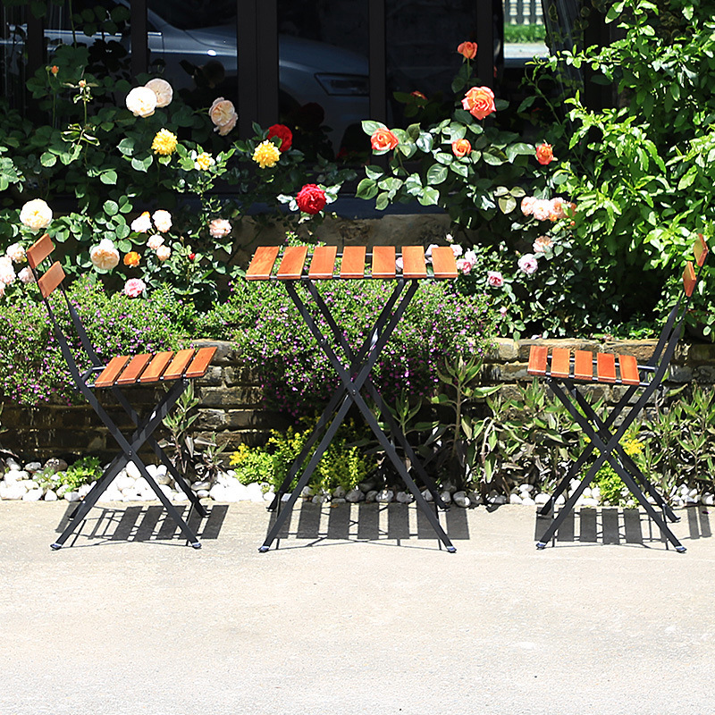 Foldable Solid Wood Coffee Tab - Outdoor Furniture Metal Chairs review and price